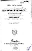 Questions de droit qui se présentent le plus fréquemment dans les tribunaux
