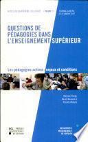 Questions de pédagogies dans l'enseignement supérieur