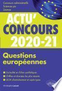 Questions européennes 2020-2021 - Cours et QCM