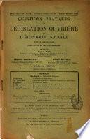 Questions pratiques de droit industriel et commercial et d'économie droit sociale