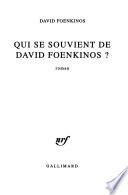 Qui se souvient de David Foenkinos