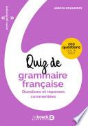 Quiz de grammaire française