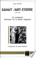 Rabaut Saint-Etienne, 1743-1793