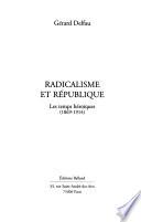 Radicalisme et république