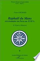 Raphaël du Mans missionnaire en Perse au XVIIe siècle