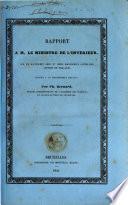 Rapport a M. le Ministre de l'Interieur sur un manuscrit grec et deux manuscrits latins des lettres de Phalaris, déposés à la bibliothèque royale