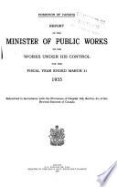 Rapport Annuel - Canada. Travaux Publics Canada