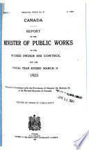 Rapport Annuel - Canada. Travaux Publics Canada