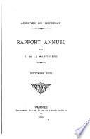 Rapport annuel