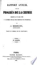 Rapport annuel sur les progrès des sciences physiques et chimiques