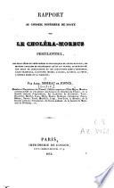 Rapport au Conseil supérieur de santé sur le choléra-morbus pestilentiel