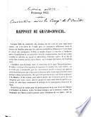 Rapport au Grand-Conseil