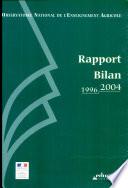 Rapport, bilan 1996-2004