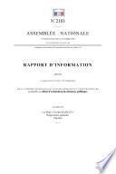 Rapport d'information de la commission des finances préalable au débat d'orientation des finances publiques