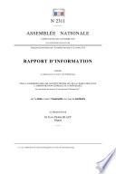 Rapport d'information de la commission des lois sur la lutte contre l'insécurité sur tout le territoire