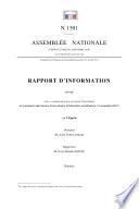 Rapport d'information sur l'Algérie