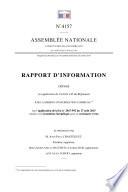 Rapport d'information sur l'application de la loi du 17 août 2015 relative à la transition énergétique pour la croissance verte