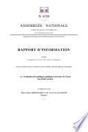 Rapport d'information sur l'évaluation des politiques publiques en faveur de l'accès aux droits sociaux