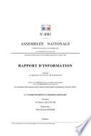 Rapport d'information sur l'extraterritorialité de la législation américaine