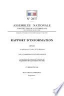 Rapport d'information sur l'organisation de la permanence des soins