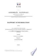 Rapport d'information sur la stabilité et le développement de l’Afrique francophone