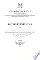 Rapport d'information sur le programme de stabilité pour les années 2016 à 2019 et le programme national de réforme