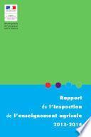 Rapport de l'inspection de l'enseignement agricole 2013-2014