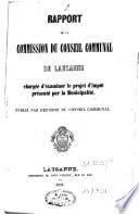 Rapport de la Commission du Conseil communal de Lausanne chargée d'examiner le projet d'impôt présenté par la Municipalité
