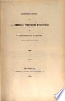 Rapport de la Commission permanente d'inspection des établissements d'aliénés