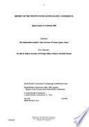 Rapport de la ... Conférence Du Pacifique Sud