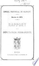 Rapport de la Députation Permanente