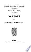 Rapport de la Députation Permanente