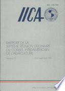 Rapport de la Septieme Reunion Ordinaire Du Conseil Interamericain de L'agriculture