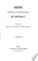Rapport [de M. Demetz]. adressé à MM. les membres de la société paternelle