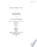 Rapport de M. Natalis Rondot,...