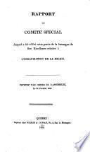 Rapport du comite special
