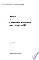Rapport du Commissaire aux comptes pour l'exercice ...