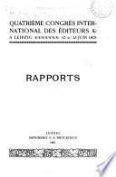 Rapport [du] congrès