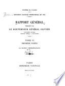 Rapport général: La section métropolitaine. 2 v