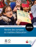 Rapport mondial de suivi sur l’éducation – 2017/8