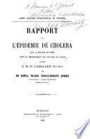 Rapport sur l'épidémie de choléra qui a régné en 1884 dans le département des Bouches-du-Rhone