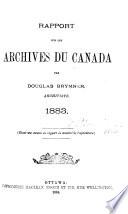 Rapport sur les archives du Canada