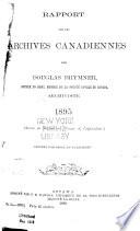 Rapport sur les Archives du Canada