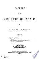 Rapport sur les Archives du Canada
