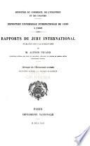 Rapports du Jury international: Groupe de l'economie sociale