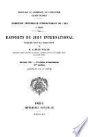 Rapports du Jury international