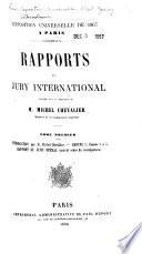 Rapports du jury international publiés sous la direction de Michel Chevalier