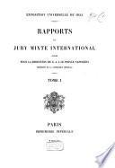 Rapports du jury mixte international