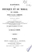 Rapports du physique et du moral de l'homme