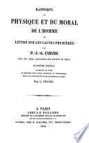 Rapports du physique et du moral de l'homme